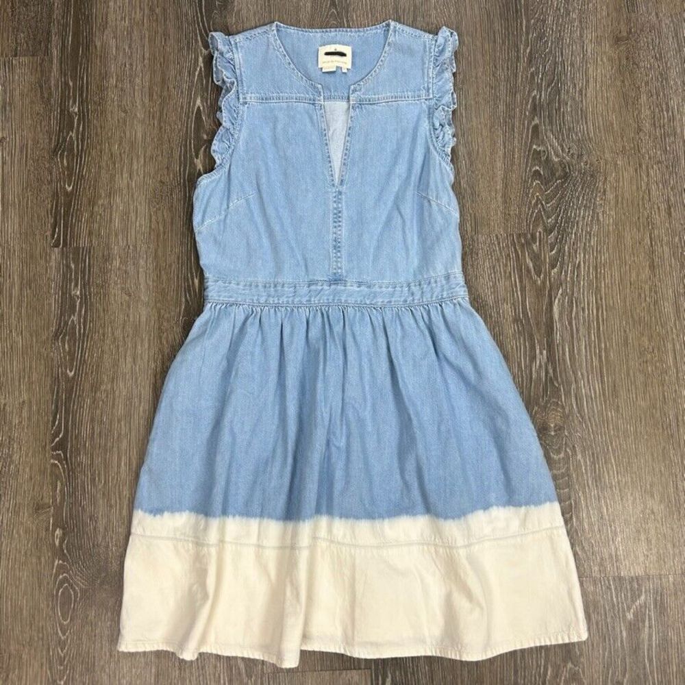 Kade Spade Dip-Dyed Denim Dress Size 10 EUC